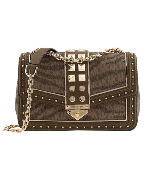 michael michael kors soho large animal print logo shoulder bag|Michael Kors .